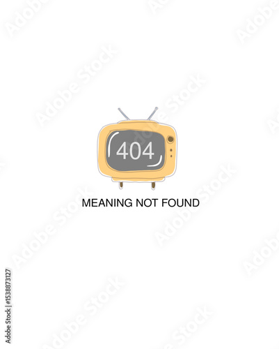 Television vector with quote, meaning not found