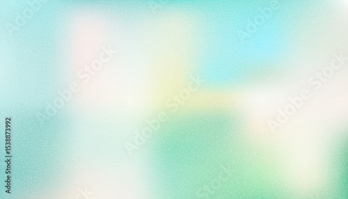 Grain aqua marine gradient background with soft blurred effect, featuring sky blue and green tones. Perfect for modern design, digital art, and branding. Stock vector illustration in grain gradient
