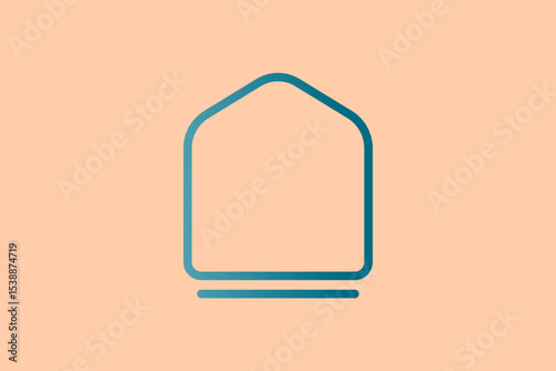 Home icon. icon related to UI elements. suitable for web site, app, user interfaces,element, printable etc. line icon style. simple vector design editable