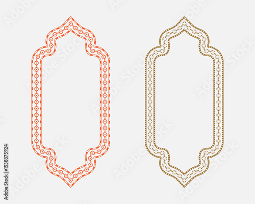 Creative frame and flower border art with text box combinations for presentation templates
