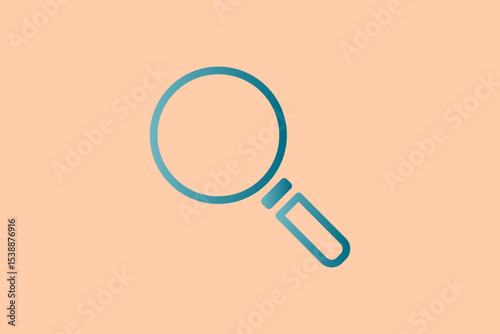 Search icon. icon related to UI elements. suitable for web site, app, user interfaces,element, printable etc. line icon style. simple vector design editable
