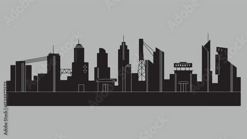Modern City Skyline Illustration