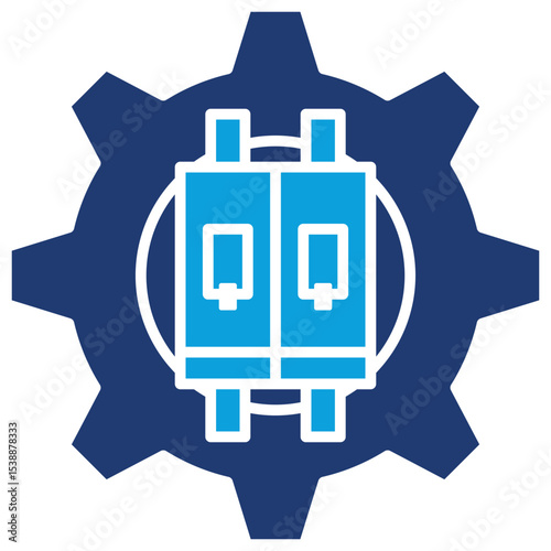 Switch Flat Blue Icon
