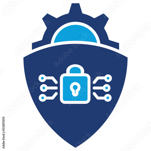 Security Flat Blue Icon