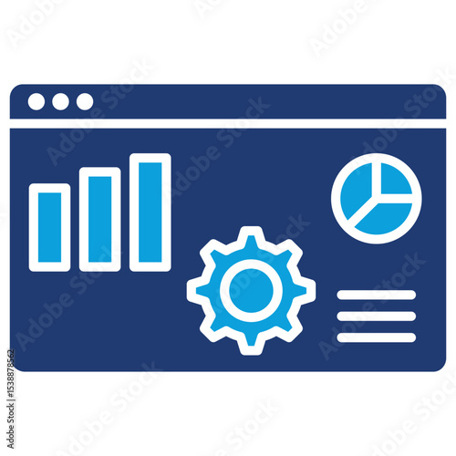Unified Architecture Flat Blue Icon