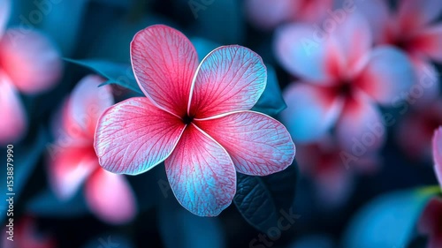 Close-up of a vibrant pink flower with textured petals