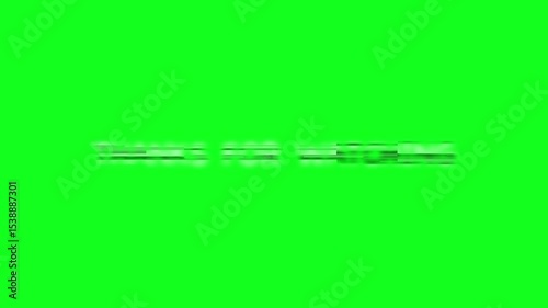 Thank you for watching animation show on green background. 4k Video