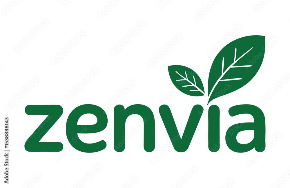 Fototapeta premium The Zenvia Logo, Featuring a Natural Design