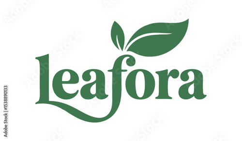 The Leafora logo, showcasing a stylized leaf design.