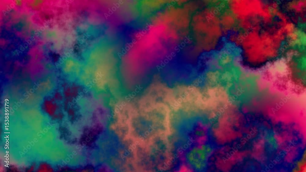Nebula Passing Clouds Loop. This Clip is abstract galaxy with nebula clouds in a seamless loop. Dark abstract fog background