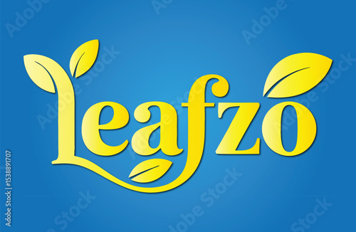 Leafzo Logo, Fresh and Natural Brand Identity