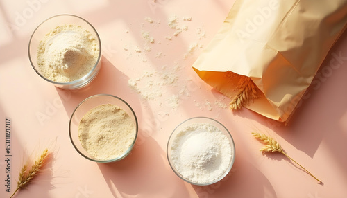 Assortment of Various Flours