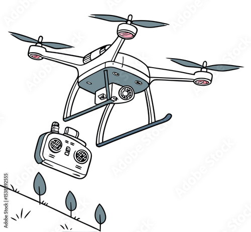 Isometric Drone with Controller