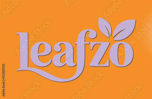 Leafzo Logo, Fresh and Natural Brand Identity