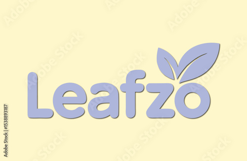 Leafzo Logo, Fresh and Natural Brand Identity