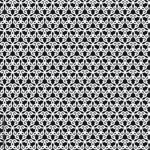 Floral ornament seamless pattern