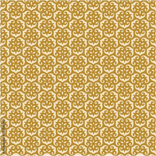 Floral ornament seamless pattern