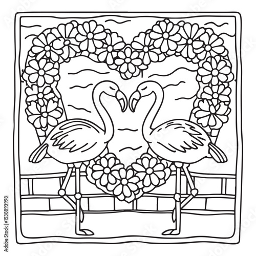 Little Cuddles – Bold and Easy Coloring Pages | Fun & Adorable Designs | Line art vector illustration | Cute and Comfy Coloring Page | Little Cuddles Animal coloring page
