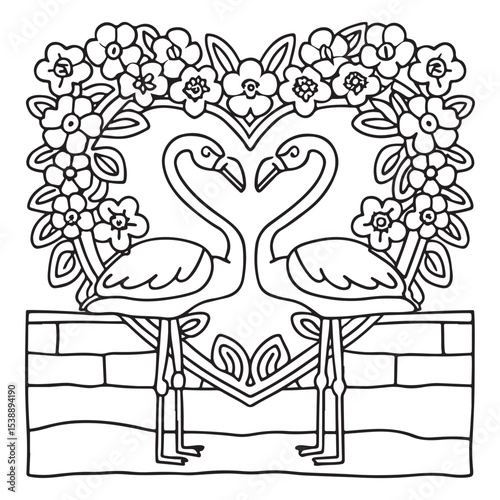 Little Cuddles – Bold and Easy Coloring Pages | Fun & Adorable Designs | Line art vector illustration | Cute and Comfy Coloring Page | Little Cuddles Animal coloring page