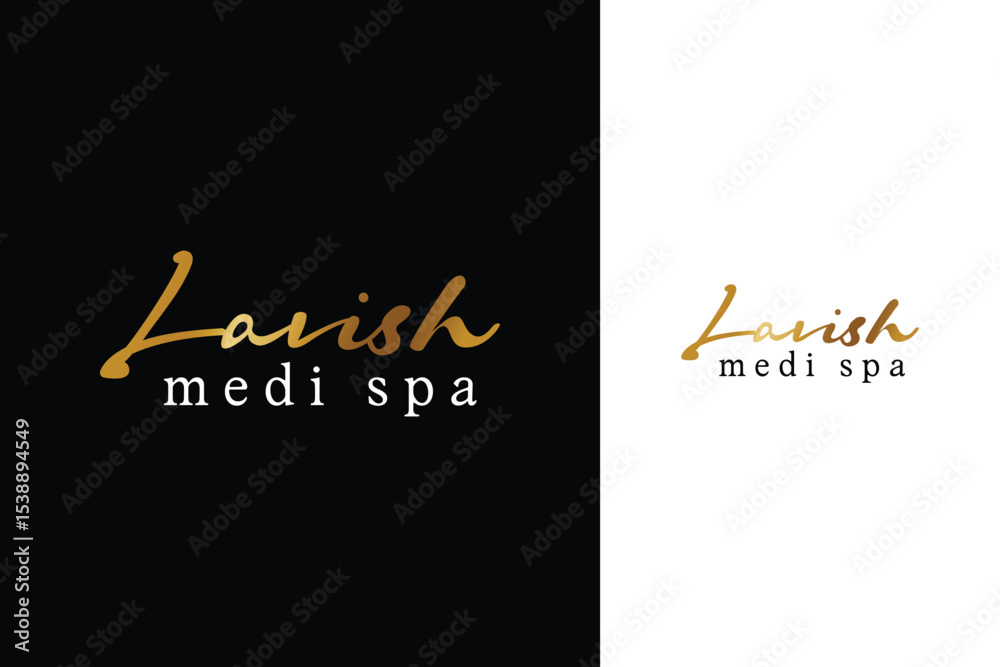 Elegant Gold Lavish Medi Spa Logo – Luxury Beauty & Wellness Branding Elegant Gold Lavish Medi Spa Logo – Luxury Beauty & Wellness Branding