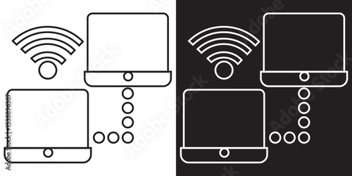 Network  icon . Vector illustration. EPS 10/AI