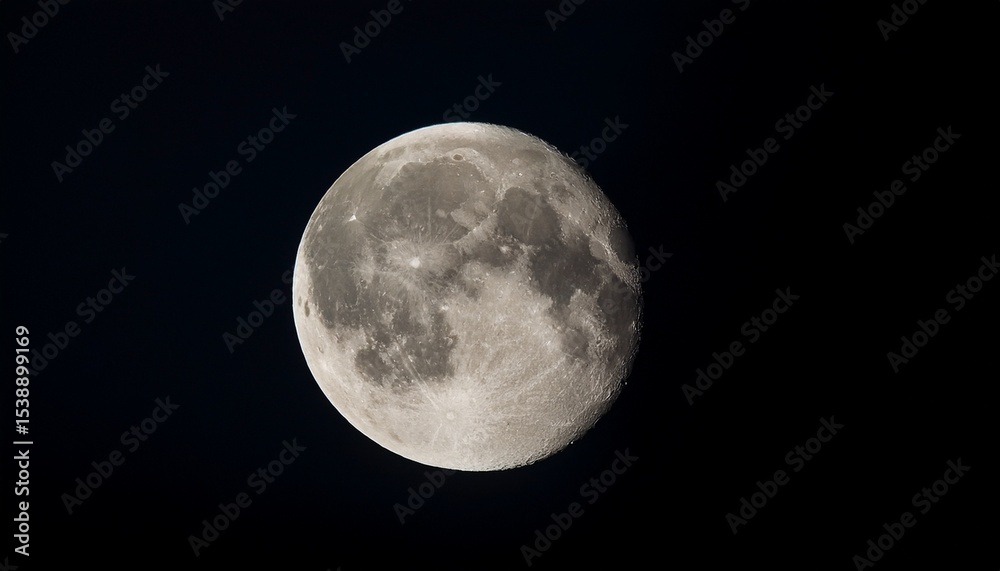 Obraz premium detail of new moon on dark sky