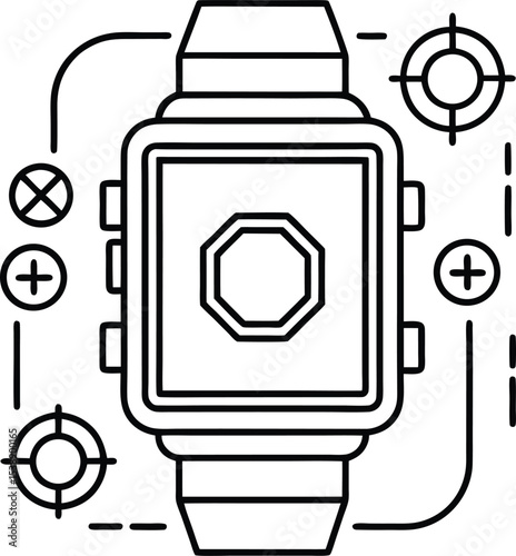 Smartwatch Design Modern Interface and Functionality Concept