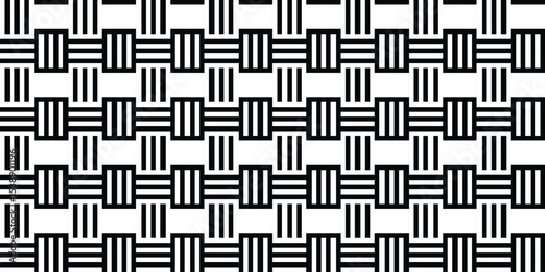 Abstract seamless pattern of stripes in a weave. Vector illustration.