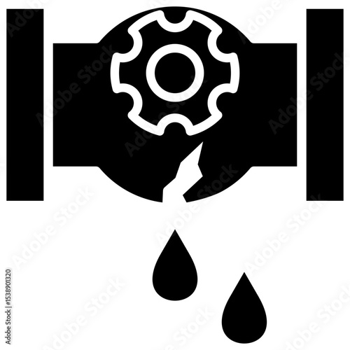 Leak Prevention Glyph Icon
