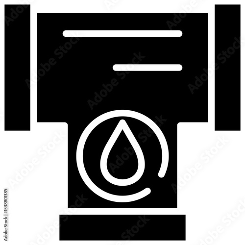 Tee Glyph Icon