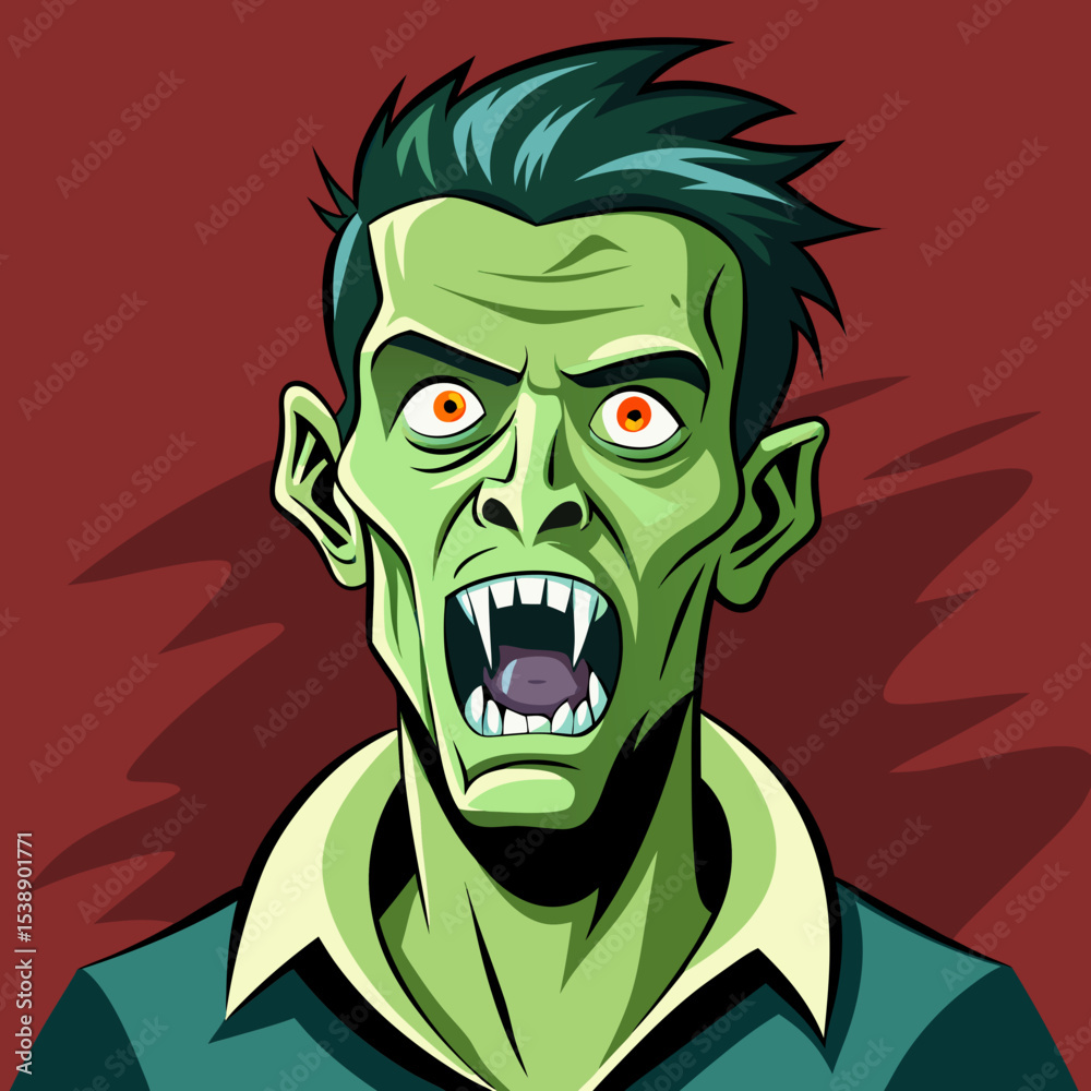 scary zombie face scary zombie face