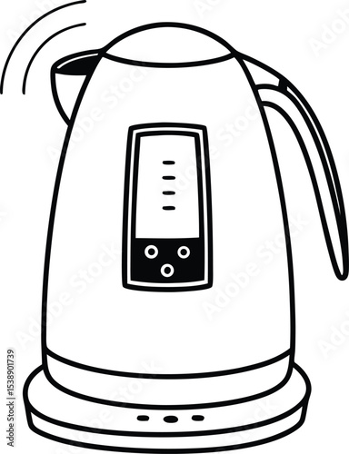 Smart Electric Kettle Modern Design & Digital Temperature Control