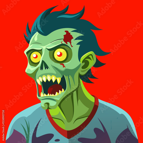 cartoon zombie monster