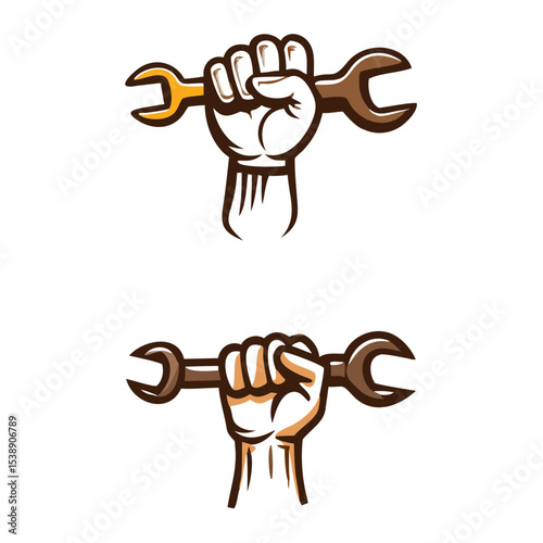 Hand holding the tool