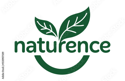 Naturence logo featuring leaves, representing natural products.