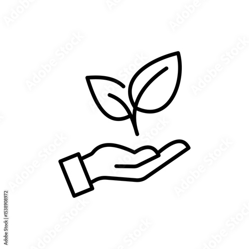 Editable ESG concept related to environmental, social and corporate governance with isolated stroke line icons on transparent background flat vector illustration