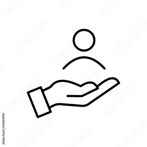 Editable ESG concept related to environmental, social and corporate governance with isolated stroke line icons on transparent background flat vector illustration