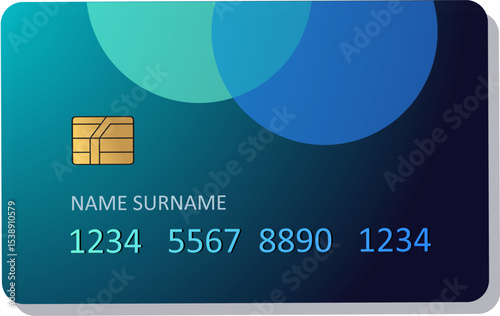 Credit or debit card vector illustration