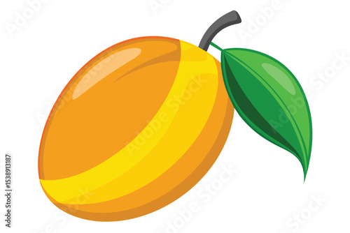 Vibrant Mango Illustration A Juicy, Tropical Delight