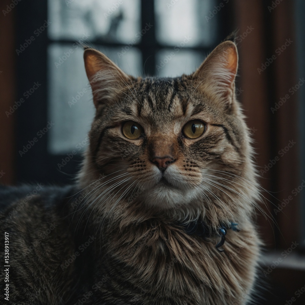 Obraz premium cat on the window