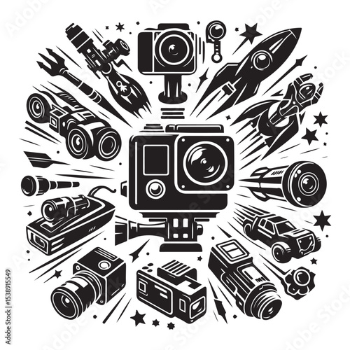 retro music background