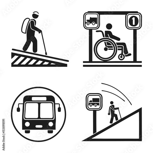 Accessible Transportation Icons  Ensuring Inclusive Public Transit Design