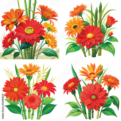Bouquet Gerbera vibrant gerbera daisy floral arrangements flower