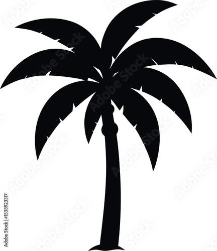 banana tree silhouette