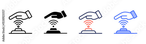 Palm Scanning Icon