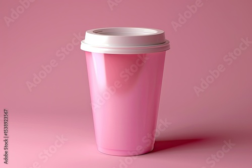 Premium Quality Image of Plastic Cup Mockup Rendering Design