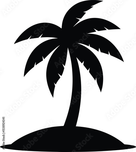 banana tree silhouette