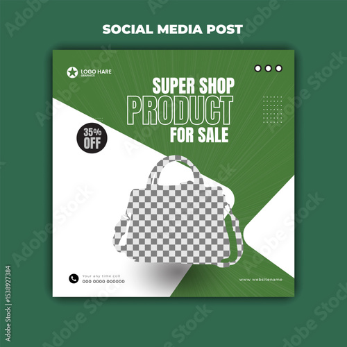 Super Shop Product for Sale Handbag Promotion Social Media Post Design