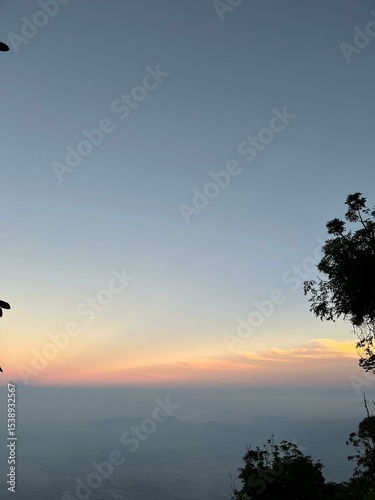 view above the flower mountain