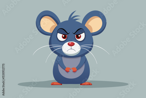 grumpy mouse tangled wire angry tech